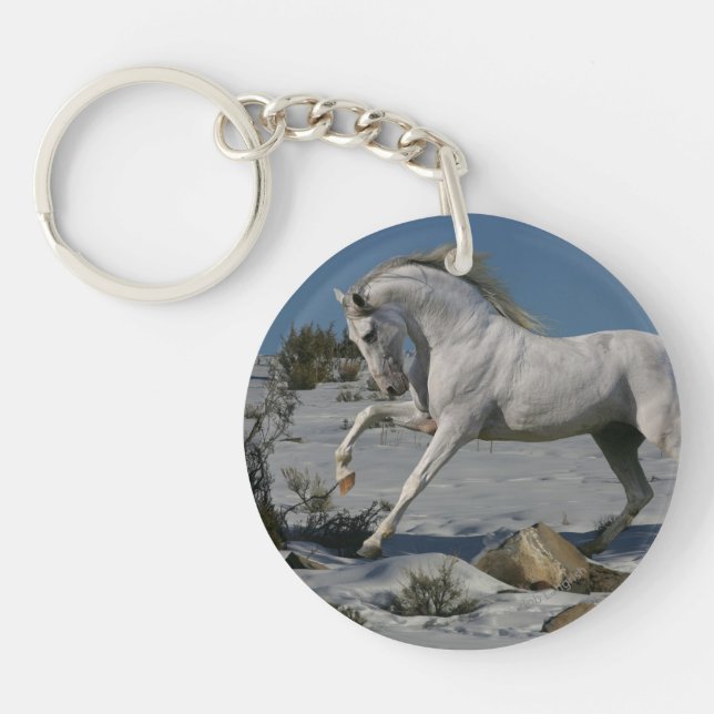 Llavero Caballos de fantasía: Rey de nieve (Frente)