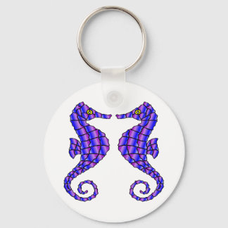 Llavero Caballos de mar blancos 2