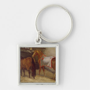 Llavero Caballos en los establos