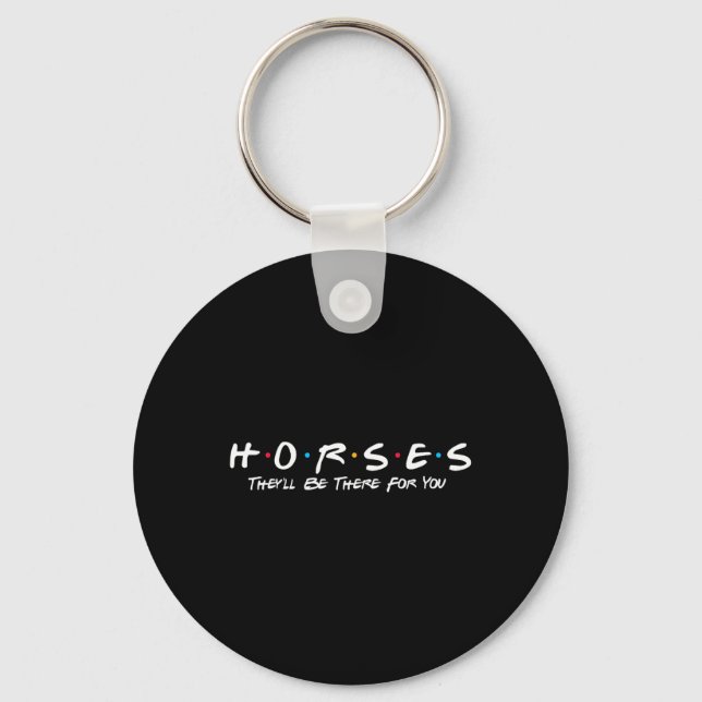 Llavero Caballos Estarán Allí Para Usted - Caballo De Caba (Anverso)