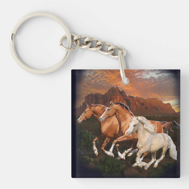 Llavero caballos salvajes de Arizona (Frente)