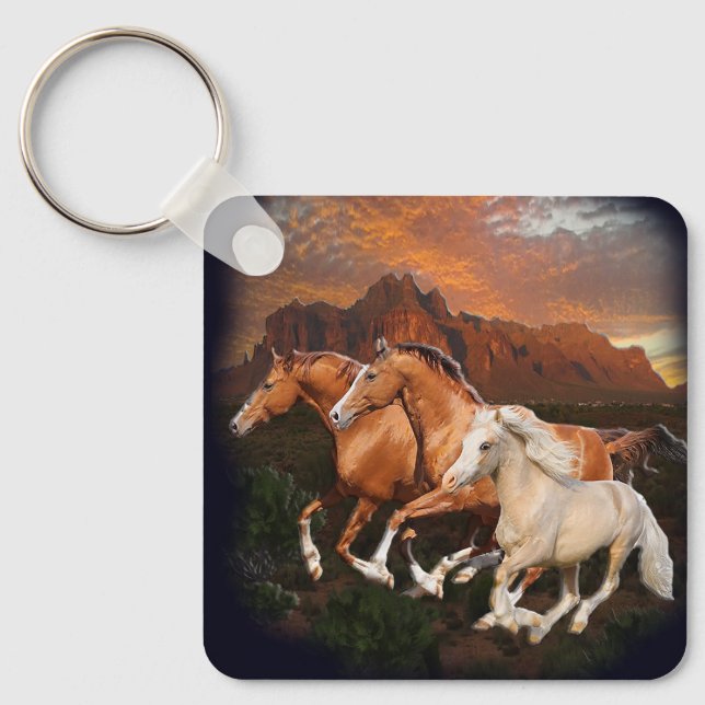 Llavero caballos salvajes de Arizona (Anverso)