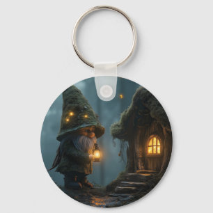 Llavero Cabaña encantada de Gnome a la luz de la luna: Fan