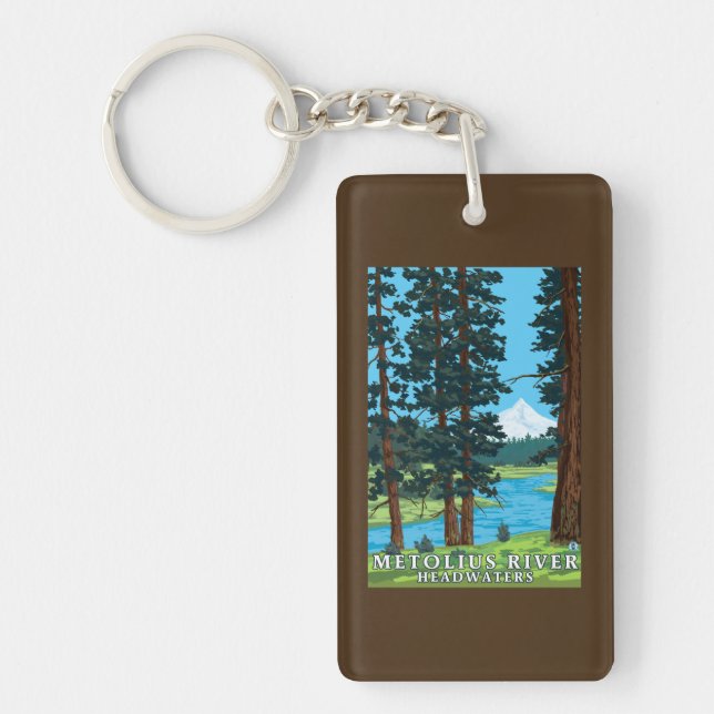 Llavero Cabeceras del Río Metolius, Oregón (Frente)