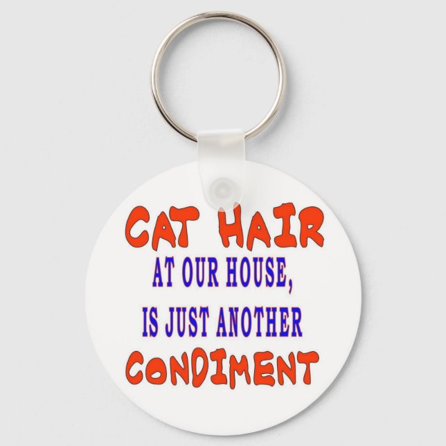 LLAVERO CABELLO DE GATO EN NUESTRA CASA (Anverso)