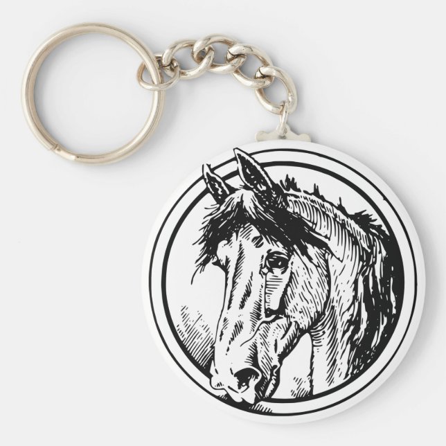 Llavero Cabeza de caballo Keychain (Frente)