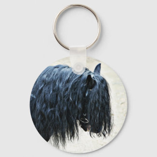 Llavero Cabeza de caballo negra