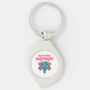 Llavero cabeza de cabra adorable baphomet