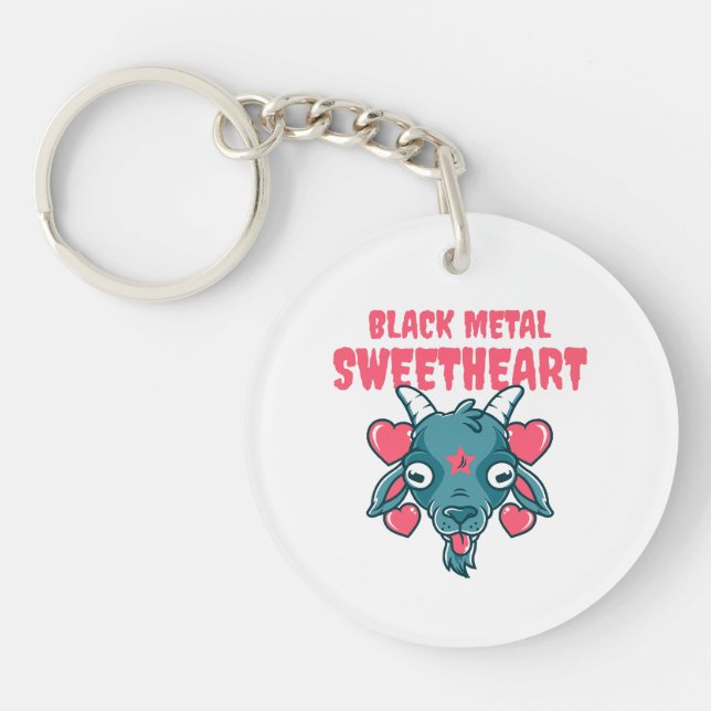 Llavero cabeza de cabra adorable baphomet (Frente)