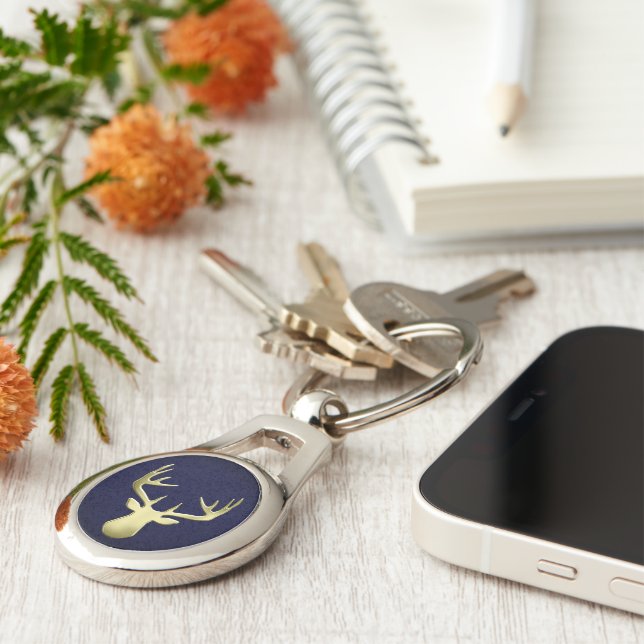 Llavero Cabeza de Ciervo (Lateral)