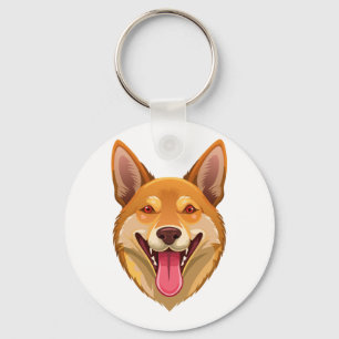 Llavero Cabeza de dingo perro salvaje australiano
