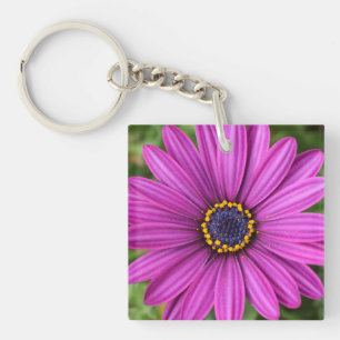 Llavero Cabeza de flor púrpura perfecta