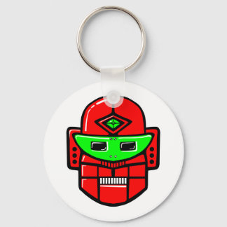 Llavero Cabeza de Robot Retro