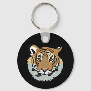 Llavero Cabeza de Tigre Cara Animal Salvaje Tigre