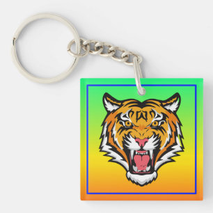 Llavero Cabeza de tigre ruidosa-25818