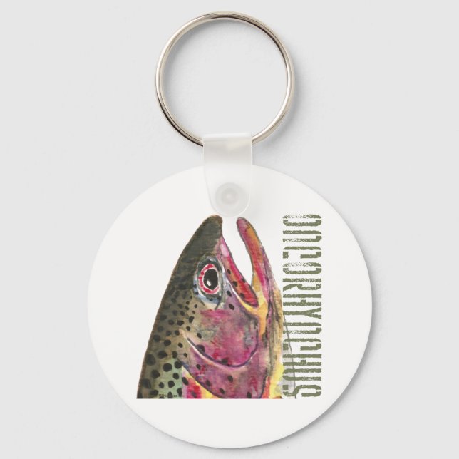 Llavero Cabeza de trucha arcoiris (Anverso)