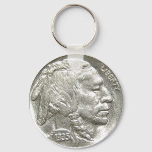 LLAVERO CABEZA INDIA NICKEL