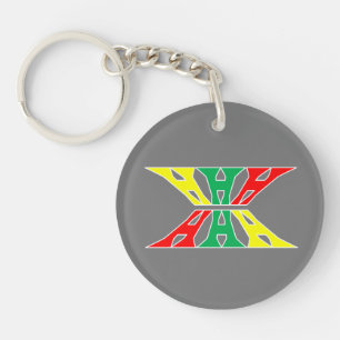 Llavero Cabeza, mano, cadena de teclas del corazón