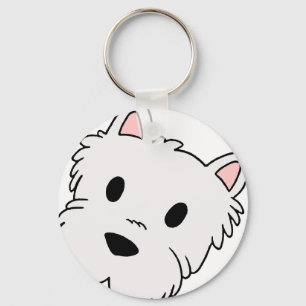 Llavero cabeza personalizado westie