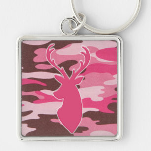 Llavero Cabeza rosada de los ciervos del camo