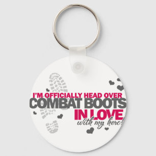 Llavero Cabeza sobre botes de combate