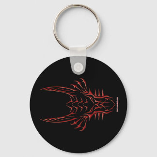 Llavero Cabeza Tribal del Dragón Rojo