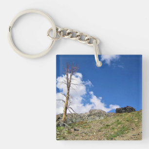 Llavero Cabina de piedra antigua en los lagos Gaylor, paso