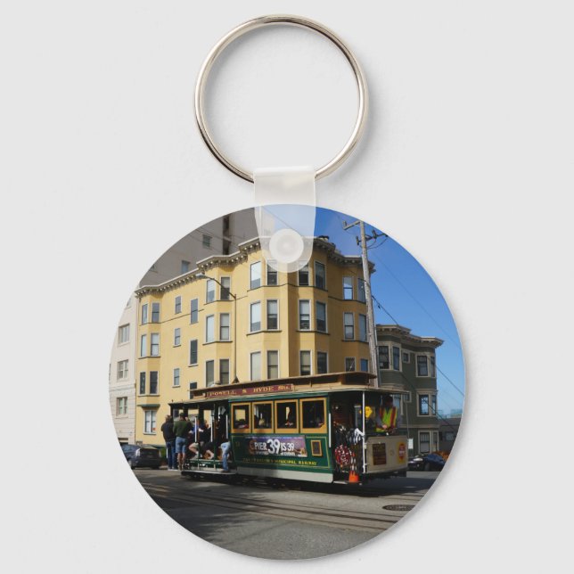 Llavero Cable Car #4 Keychain de San Francisco (Anverso)