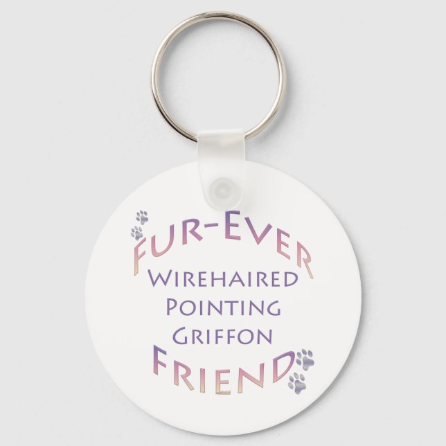 Llavero Cableado apuntando Griffon Furever Friend (Anverso)