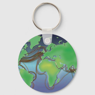 Llavero Cables del Mundo - Cables Submarinos