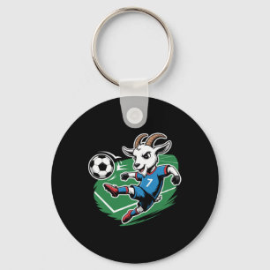 Llavero Cabra Futbolística Patada Número 7 Pateando Fútbol
