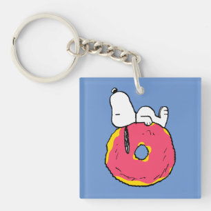 Llavero Cacahuetes   Donut rosado Snoopy