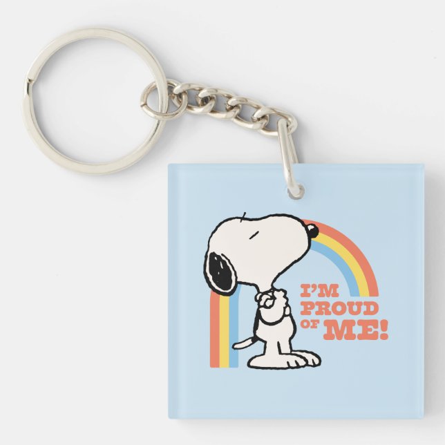 Llavero Cacahuetes | Snoopy Estoy orgulloso de mí (Frente)