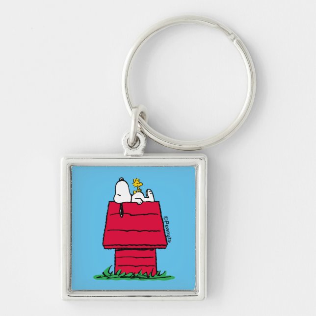 Llavero Cacahuetes | Snoopy & Woodstock Doghouse (Frente)