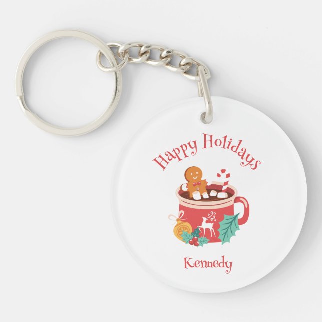 Llavero Cacao caliente y Gingerbread (Frente)