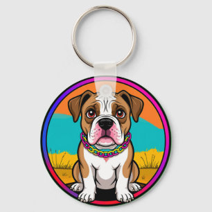 Llavero Cachorro Animado Adorable con Collar