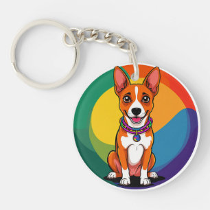 Llavero Cachorro Animado Adorable con Collar