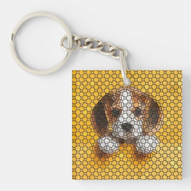Llavero Cachorro, Beagle, mascota (Frente)