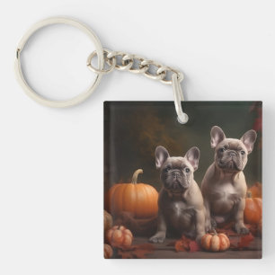 Llavero Cachorro de Bulldog Francés Delicia de Otoño Calab