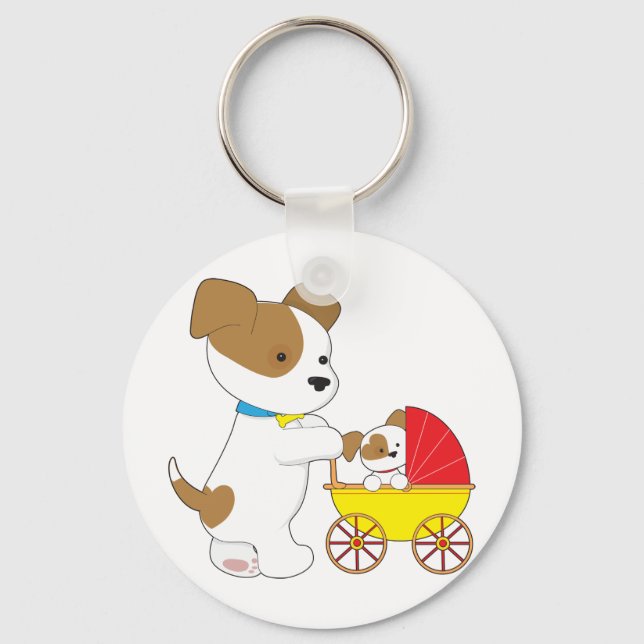 Llavero Cachorro de cachorro de bebé (Anverso)