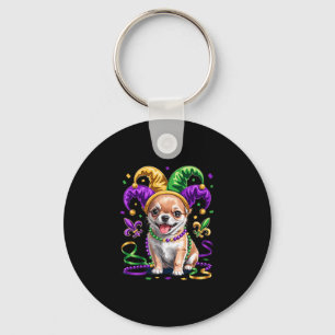 Llavero Cachorro de Chihuahua lindo Mardi Gras Amantes de 