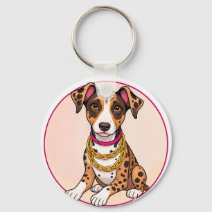 Llavero Cachorro de dibujos animados adorable