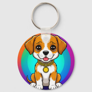 Llavero Cachorro de dibujos animados adorable