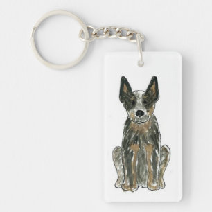 Llavero Cachorro de ganado australiano Cod Blue Heeler ACD