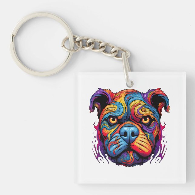 Llavero Cachorro de Halloween #3 Arte Digital (Frente)