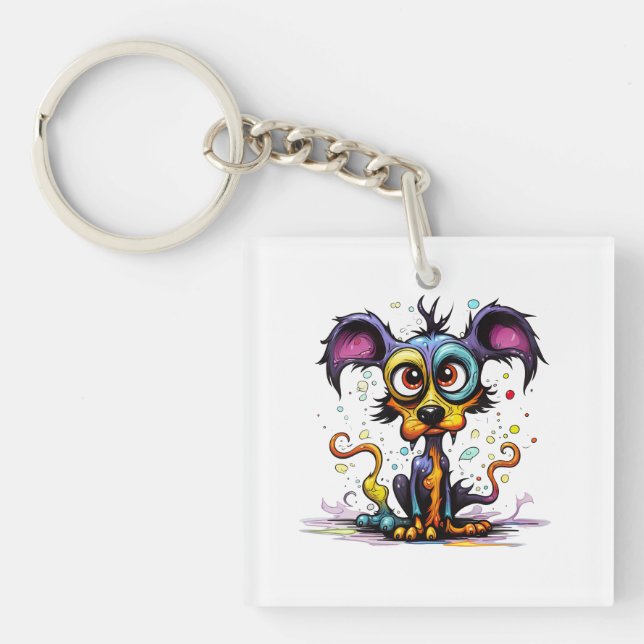 Llavero Cachorro de Halloween #4 Arte Digital (Frente)