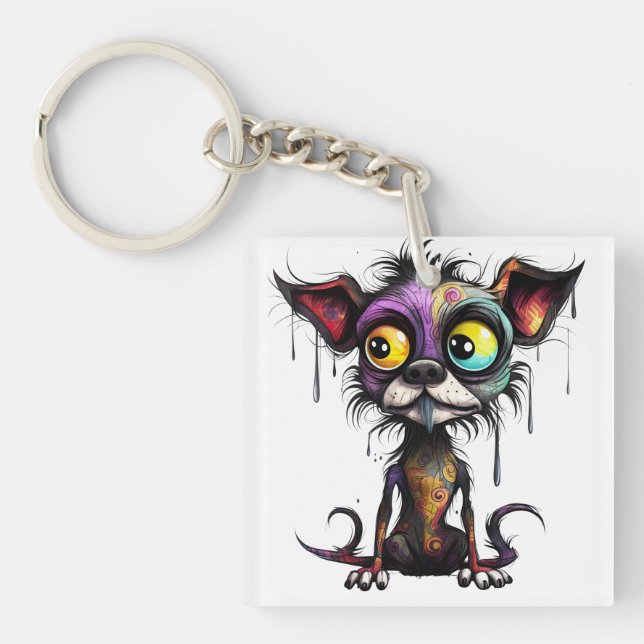 Llavero Cachorro de Halloween #4 Arte Digital (Frente)