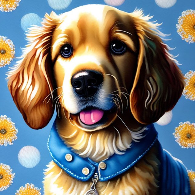 Llavero Cachorro de los Lectores de Oro; Perro de Perro; A (Subido por el creador)
