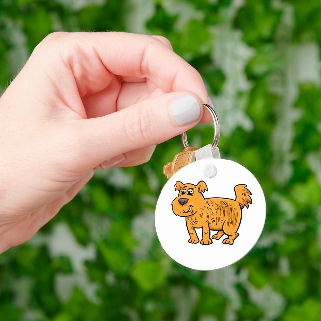 Llavero Cachorro Naranja Desgreñado (Subido por el creador)
