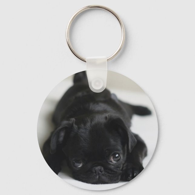 Llavero Cachorro negro (Anverso)